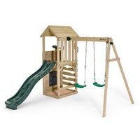 Wooden Look Out Tower with Swings 1