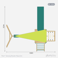 Plum® Siamang Wooden Playcentre - Swing and Slide Climbing Frame