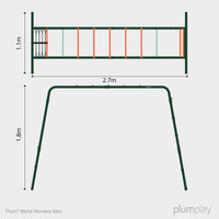 Metal Monkey Bars Climbing Frame