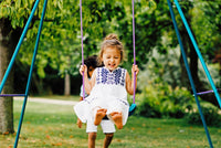 Plum 2 in 1 Swing Set - Purple/Teal