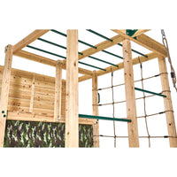 Plum® Wooden Climbing Cube Climbing Frame with Swing Arm