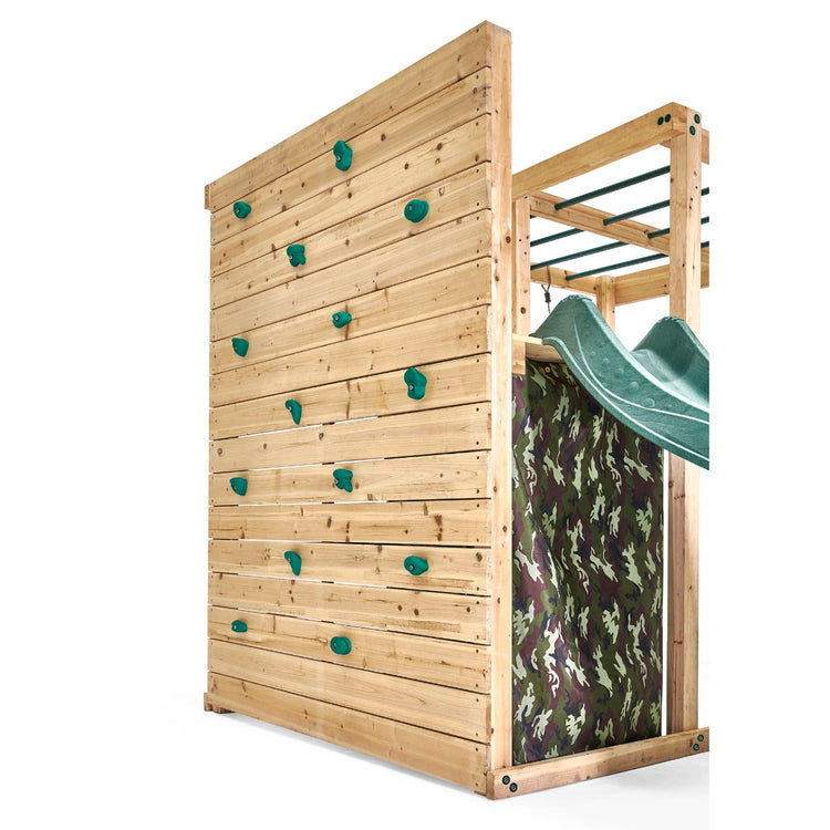 Plum® Wooden Climbing Cube Climbing Frame with Swing Arm