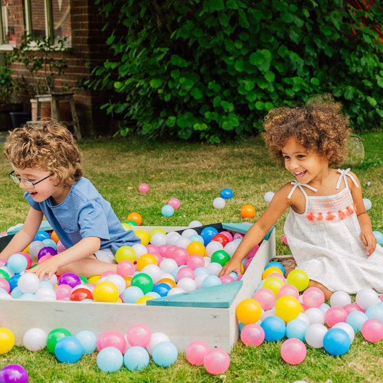 COLOURS By Plum Square Wooden Sandpit  Teal