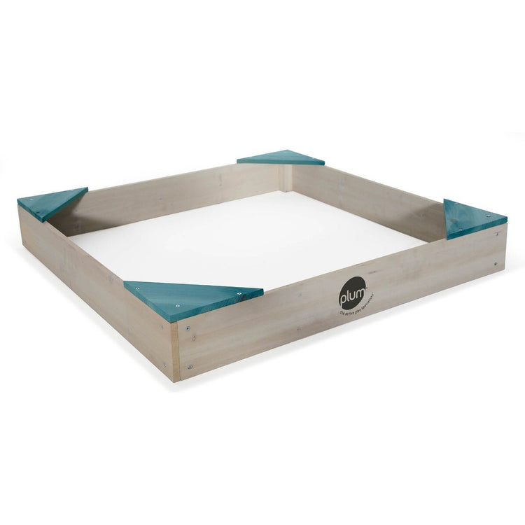 COLOURS By Plum Square Wooden Sandpit  Teal