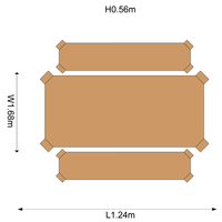 Wooden Activity Table and Benches