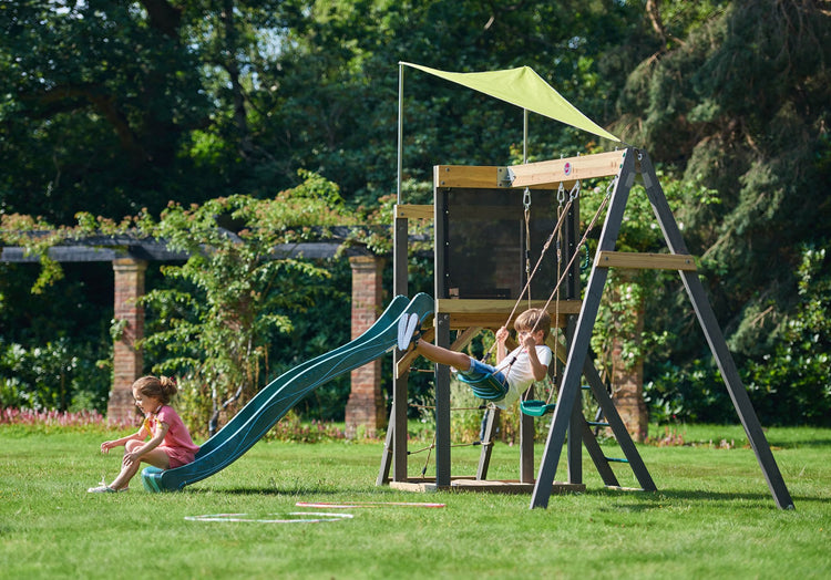 Plum® Siamang Wooden Playcentre - Swing and Slide Climbing Frame