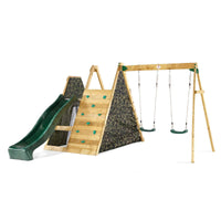 Plum Climbing Pyramid Playset with Slide and Den with Optional Swing