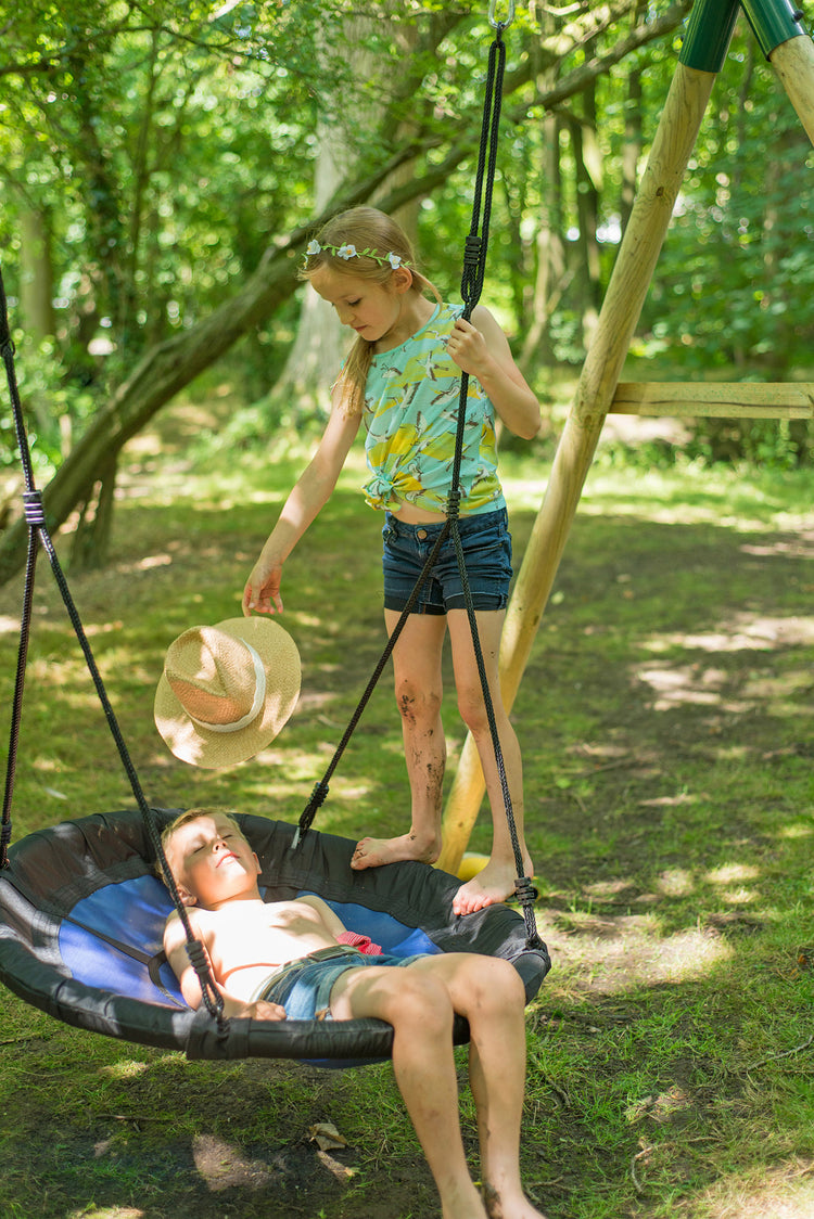 Plum® Spider Monkey® Wooden Nest Swing Set