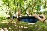 Plum® Spider Monkey® Wooden Nest Swing Set