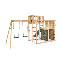 Plum® Wooden Climbing Cube XL with Swing Arm