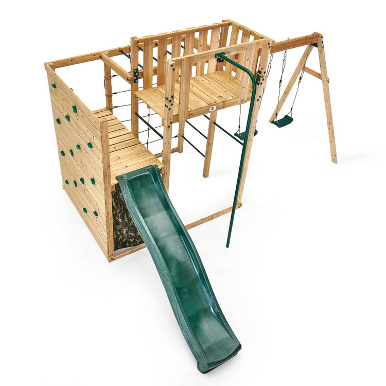 Plum® Wooden Climbing Cube XL with Swing Arm