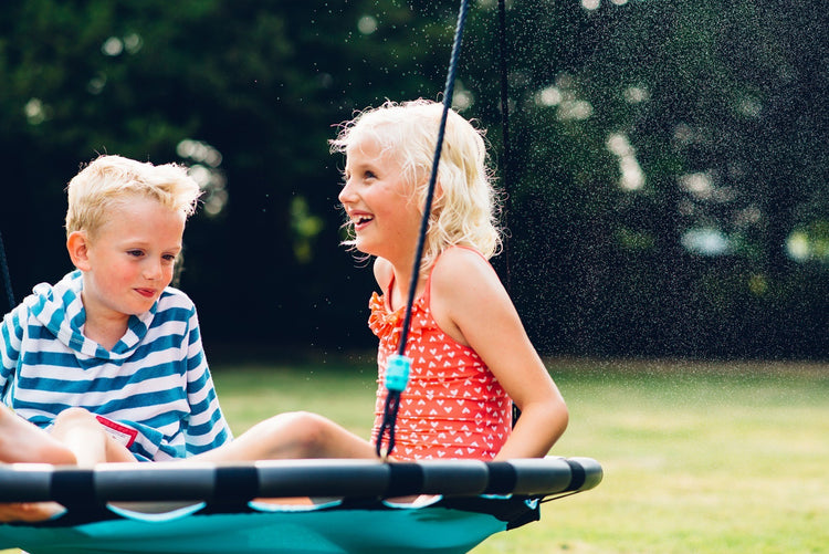 Premium Metal Nest Swing with Mist