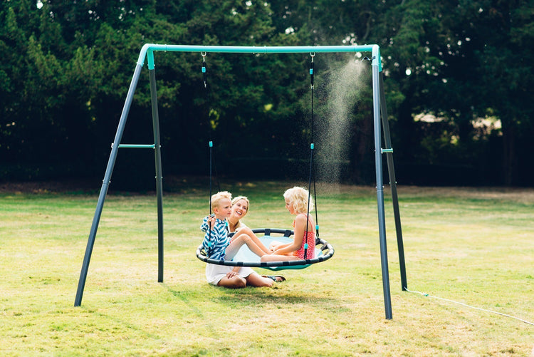 Premium Metal Nest Swing with Mist