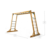 Wooden Monkey Bars Stand-alone Climbing Frame