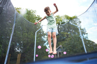 Plum Play 8ft - 14ft Wave Springsafe Trampoline (Blue) - Free Attachable Mist Feature