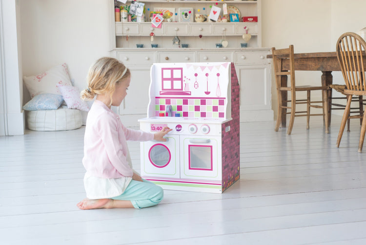 Plum 2 in 1 Wooden Dolls House and Kitchen