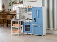 Penne Pantry Wooden Corner Kitchen with Fridge