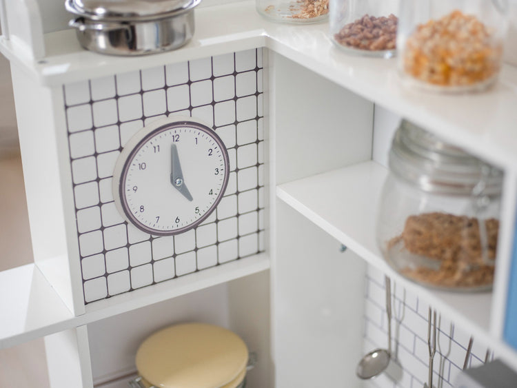 Penne Pantry Wooden Corner Kitchen with Fridge