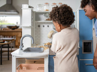 Penne Pantry Wooden Corner Kitchen with Fridge