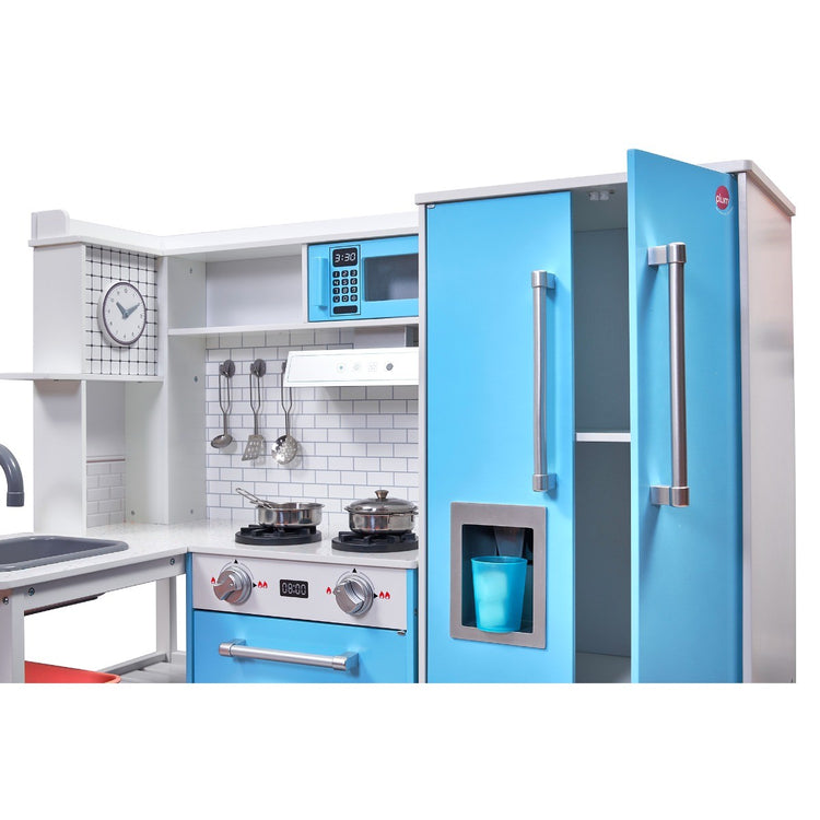 Penne Pantry Wooden Corner Kitchen with Fridge