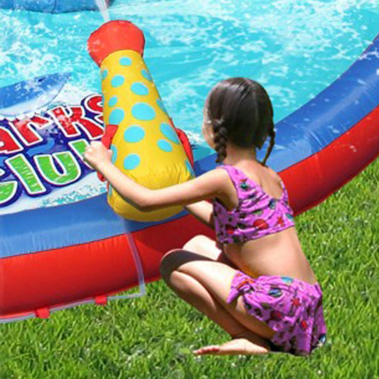 Happy Hop Inflatable Shark Slide