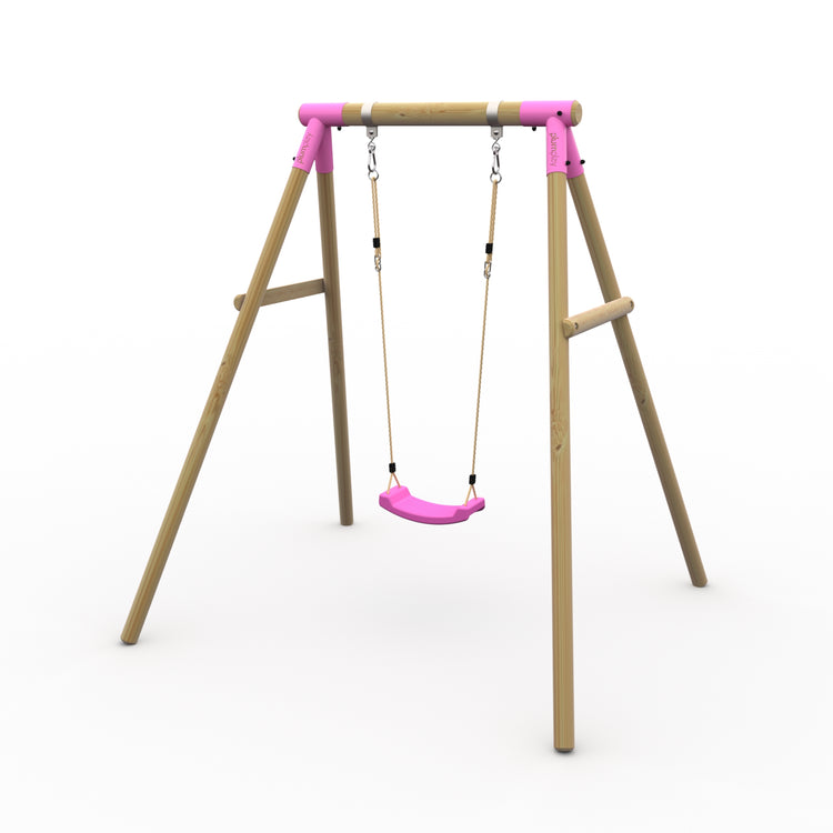 Plum Wooden Single Swing Set - Bush Baby