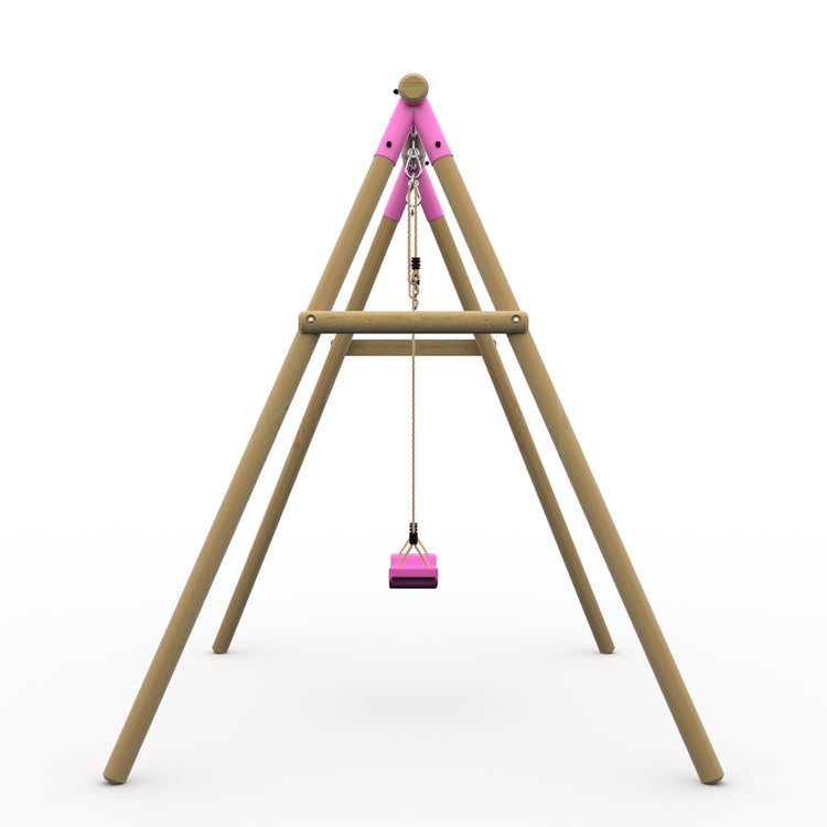 Plum Wooden Single Swing Set - Bush Baby