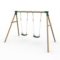 Plum Marmoset Wooden Swing Set