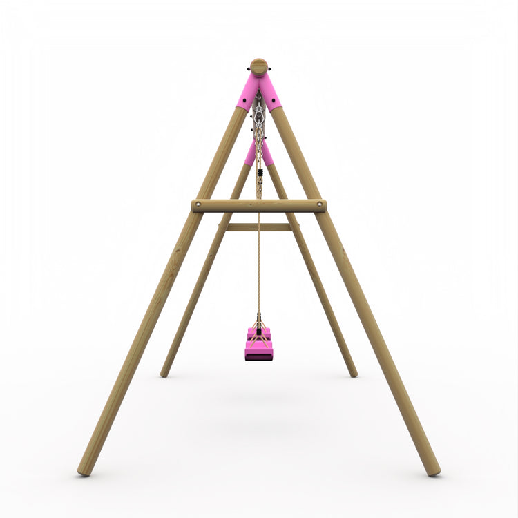 Plum Marmoset Wooden Swing Set