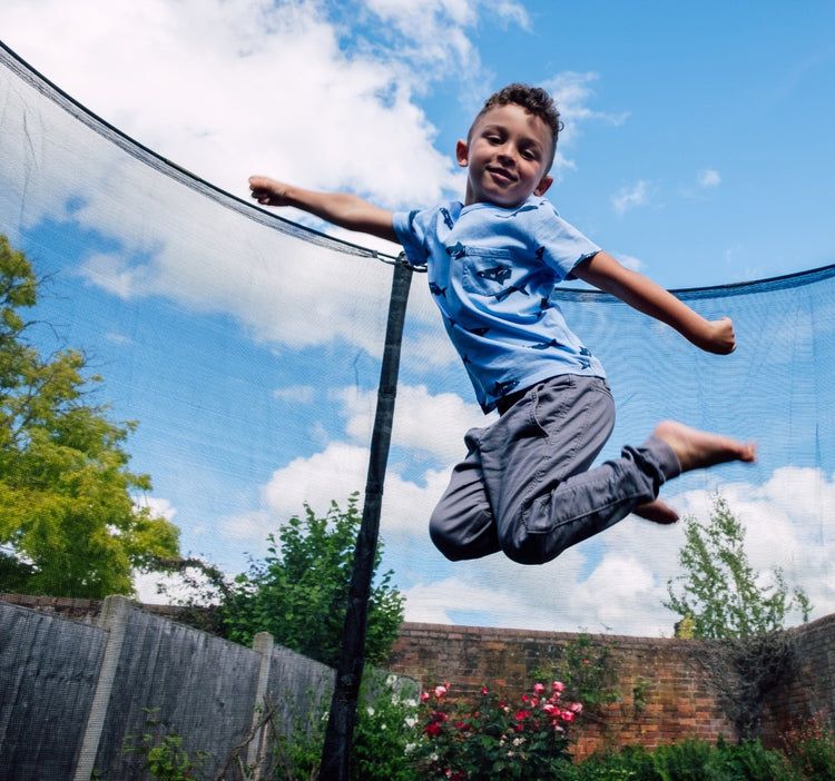 Plum® 8ft Fun Springsafe® Trampoline & Enclosure - Black