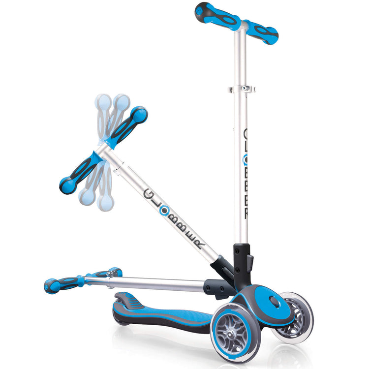 Globber Elite - Sky Blue - folding