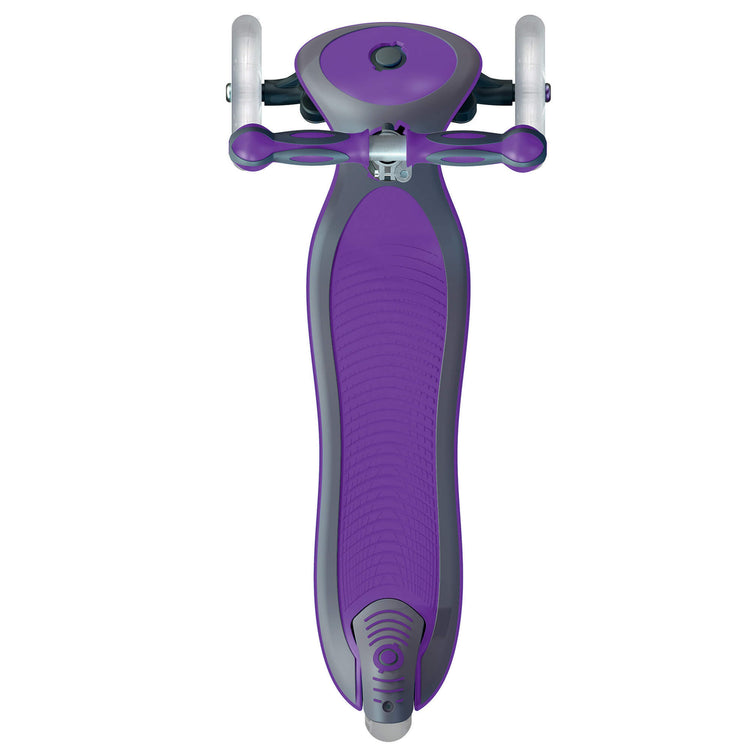 Globber Elite With Front Lights - Violet - top