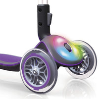 Globber Elite With Front Lights - Violet - wheels