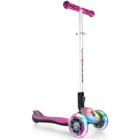 Globber Elite Lights Wheels and Front Lights - Pink - iso