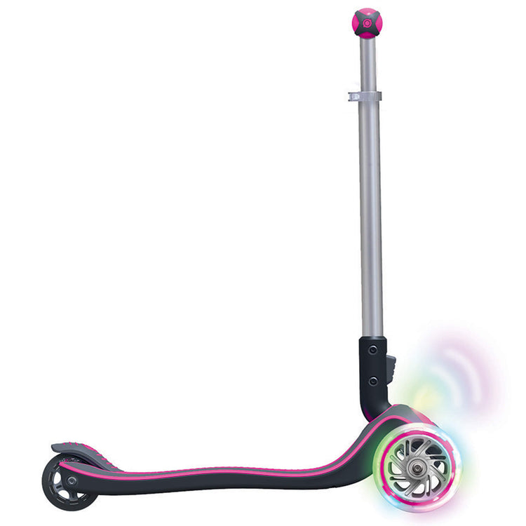 Globber Elite Lights Wheels and Front Lights - Pink - side