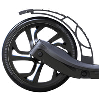 Globber One NL 205 - Black/Charcoal Grey - rear wheel