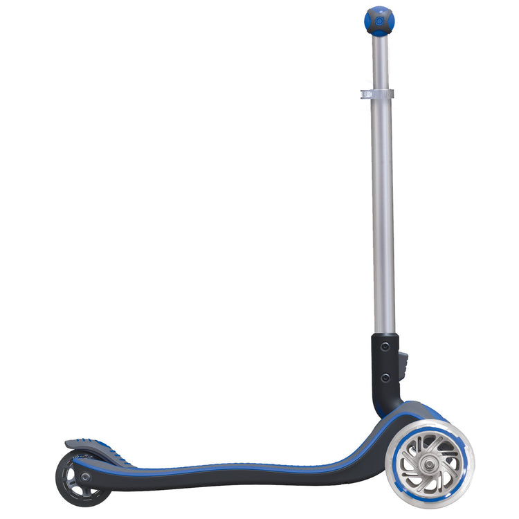 Globber My Free Fold Up Light Wheels - Dark Blue Side View