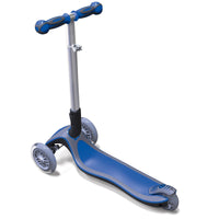 Globber My Free Fold Up Light Wheels - Dark Blue Rear View