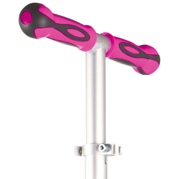 Globber My Free Fold Up Light Wheels - Pink Handle