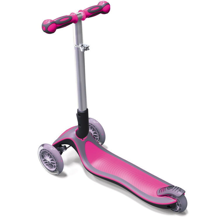 Globber My Free Fold Up Light Wheels - Pink Rear View