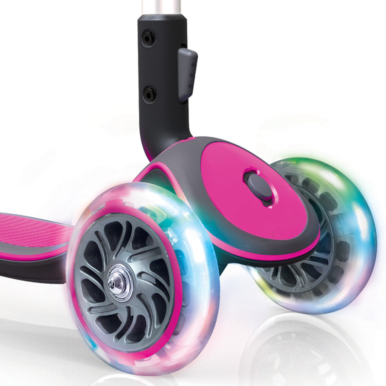 Globber My Free Fold Up Light Wheels - Pink Lights