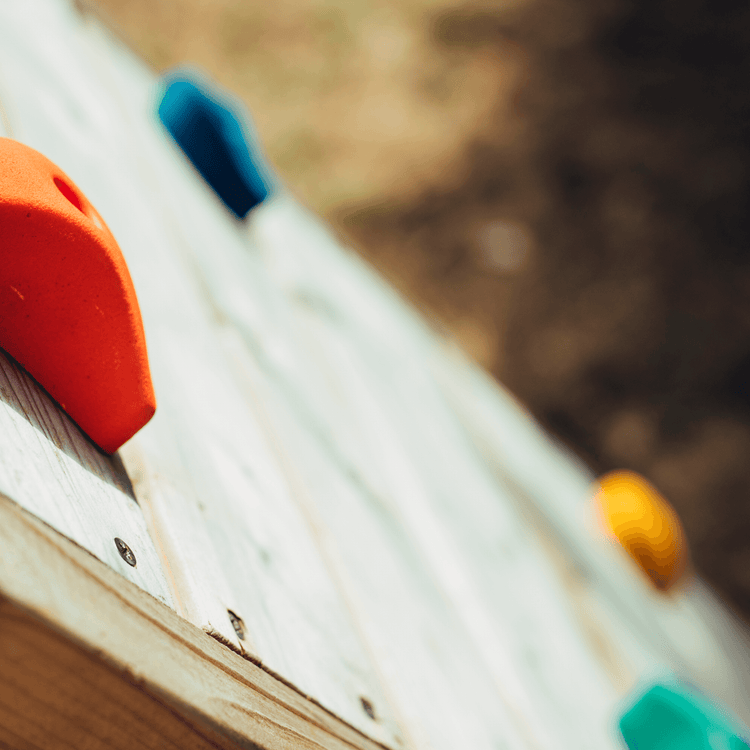 Plum Play Bison Wooden Playcentre Rock Wall