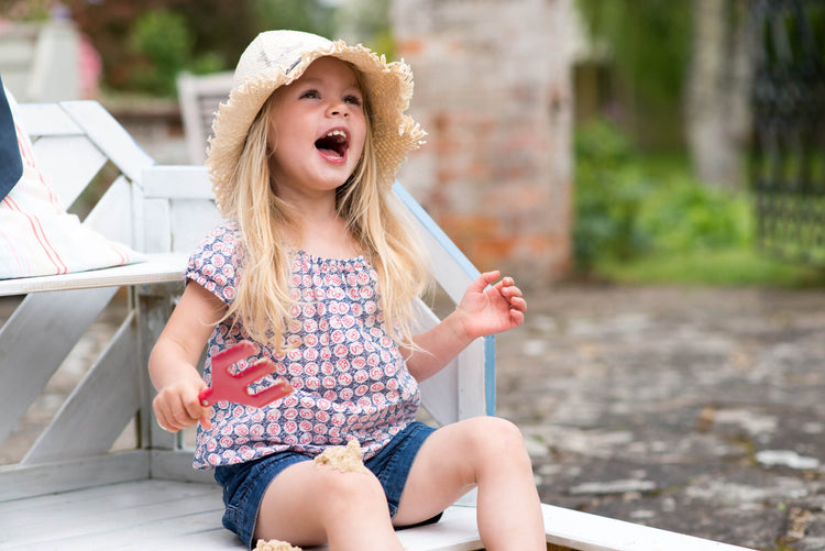 Wooden Sand Pit & Bench Girl