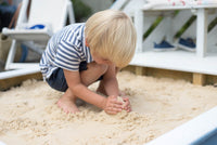 Wooden Sand Pit & Bench Boy