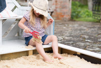 Wooden Sand Pit & Bench