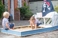 Wooden Sand Pit & Bench Play