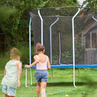 Plum Play 8ft - 14ft Wave Springsafe Trampoline (Blue) - Free Attachable Mist Feature