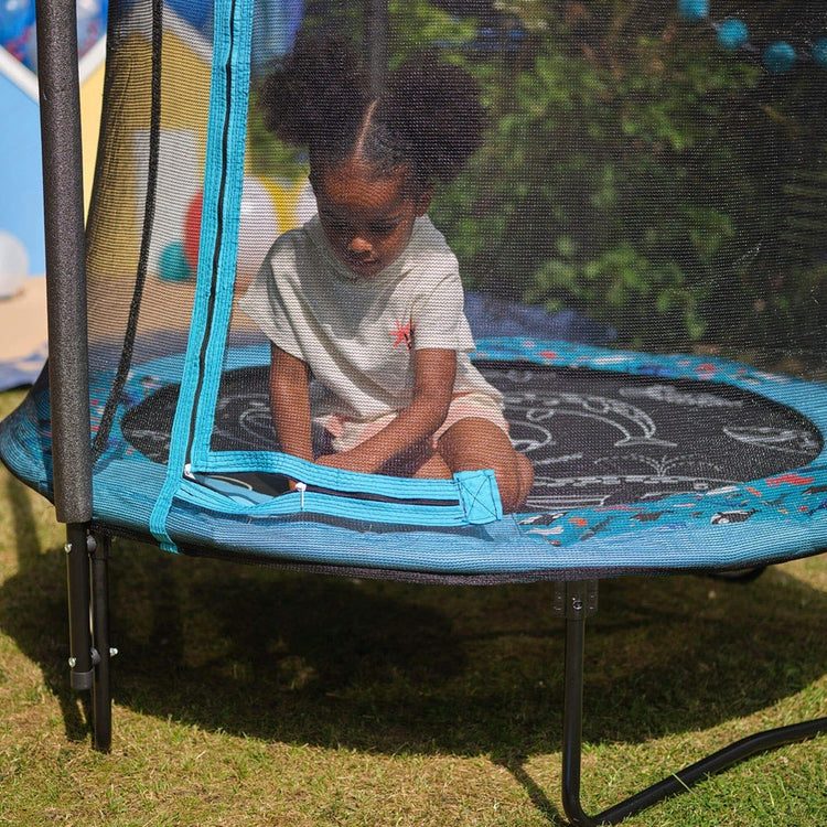 4.5ft Print & Sound Trampoline and Enclosure with Sounds