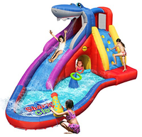 Happy Hop Inflatable Shark Slide