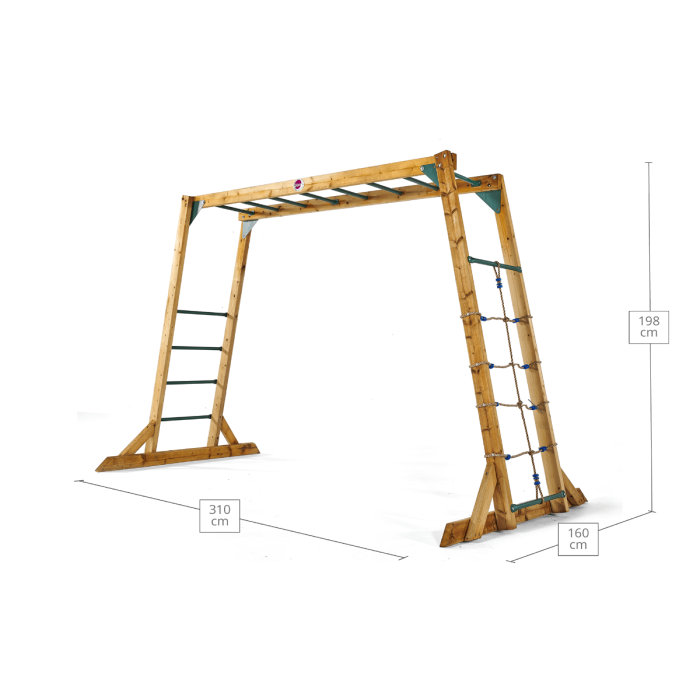 Stand alone monkey bars for outlet backyard